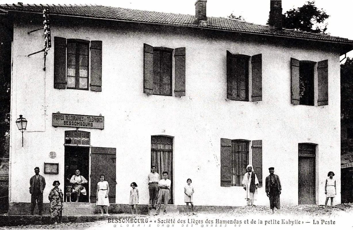 1898- Bessombourg - La Poste - Societe des lieges des Hamendas et Petite Kabylie.jpg